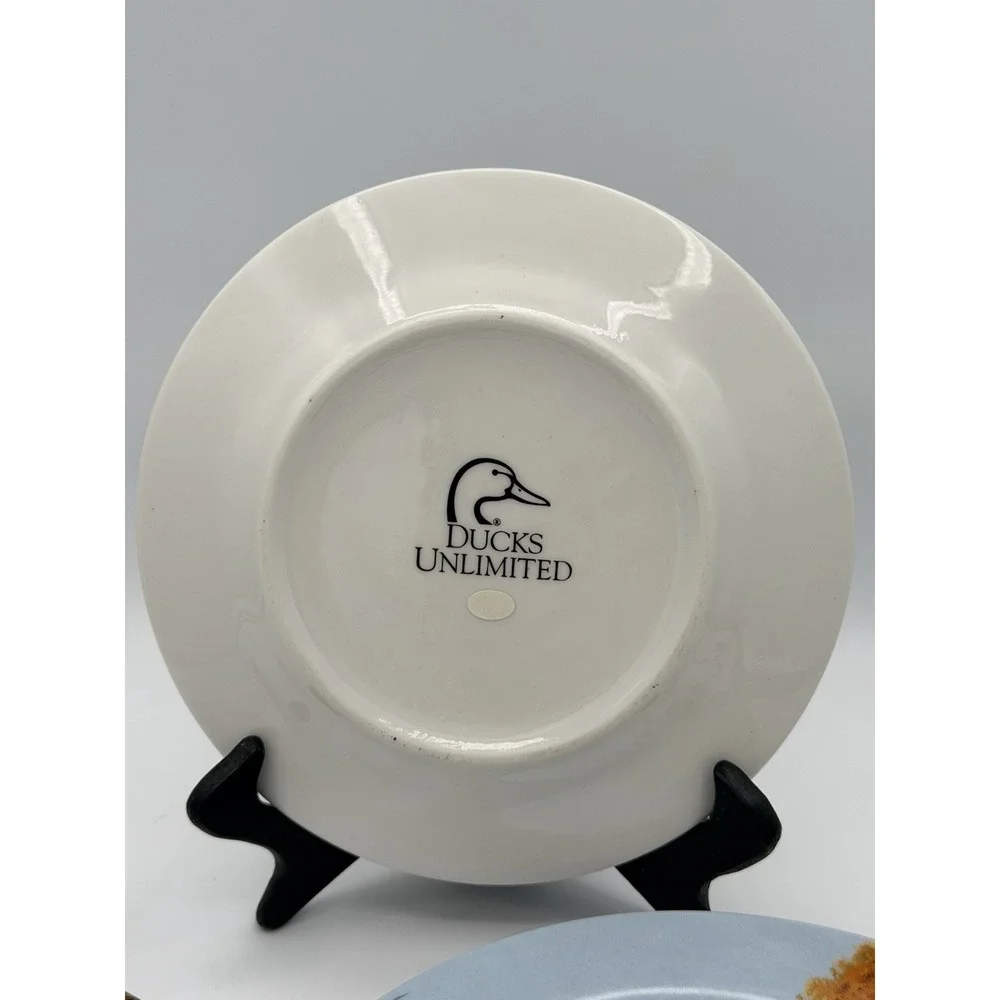 Ducks Unlimited Bread Plates Duck Hunting 7-1/2